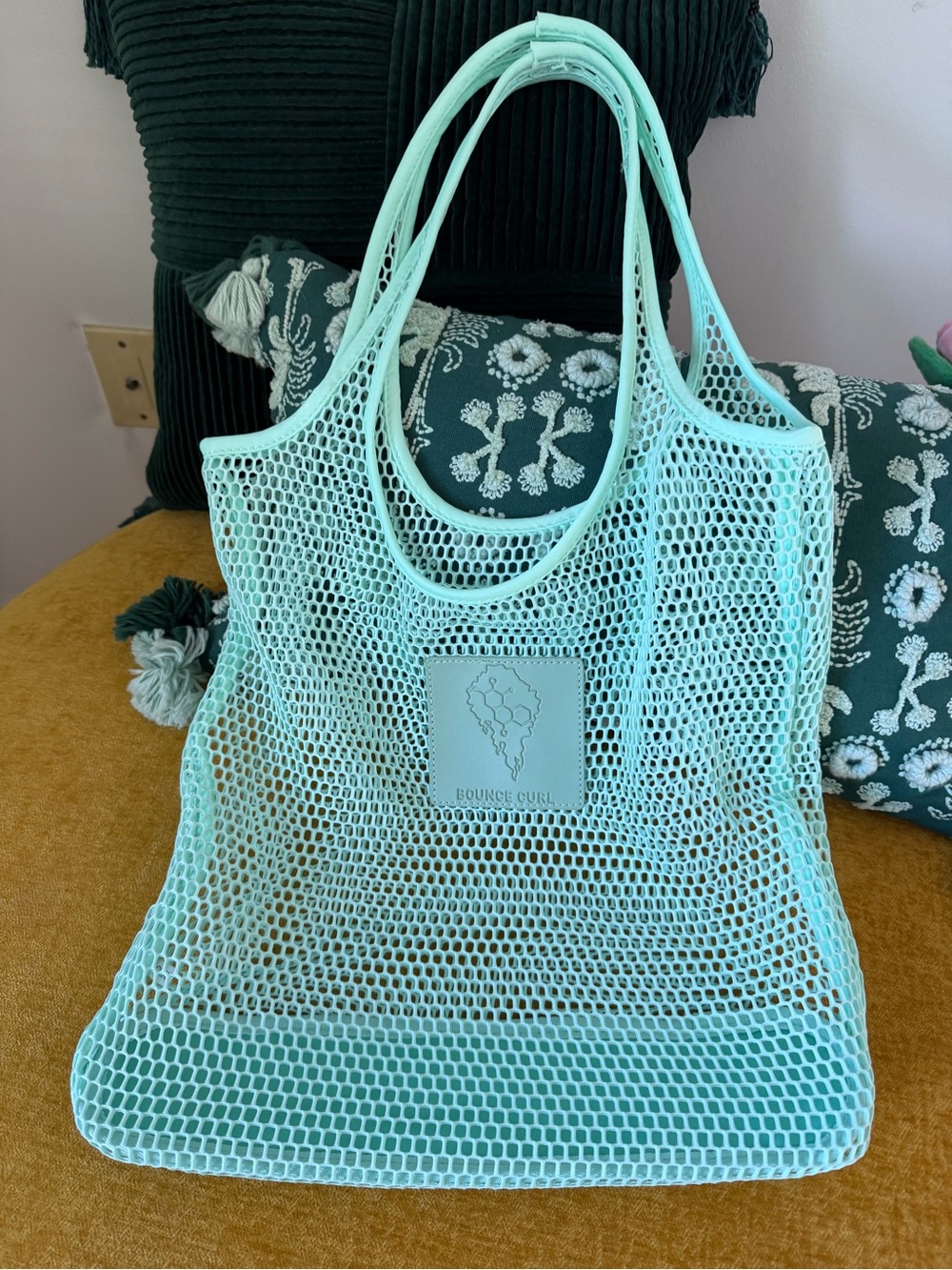 Bounce Curl Mesh Tote Bag